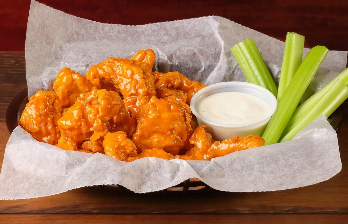 Photo of Boneless Buffalo Wings.
