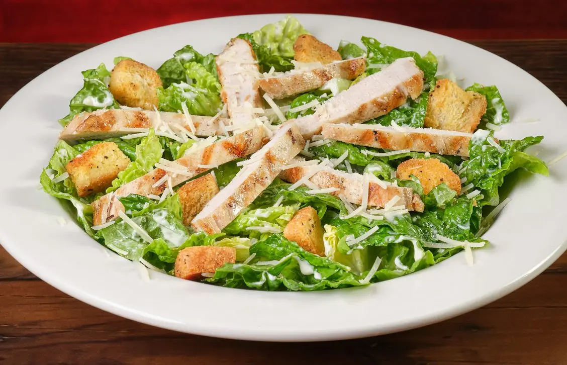 Photo of Chicken Caesar Salad.