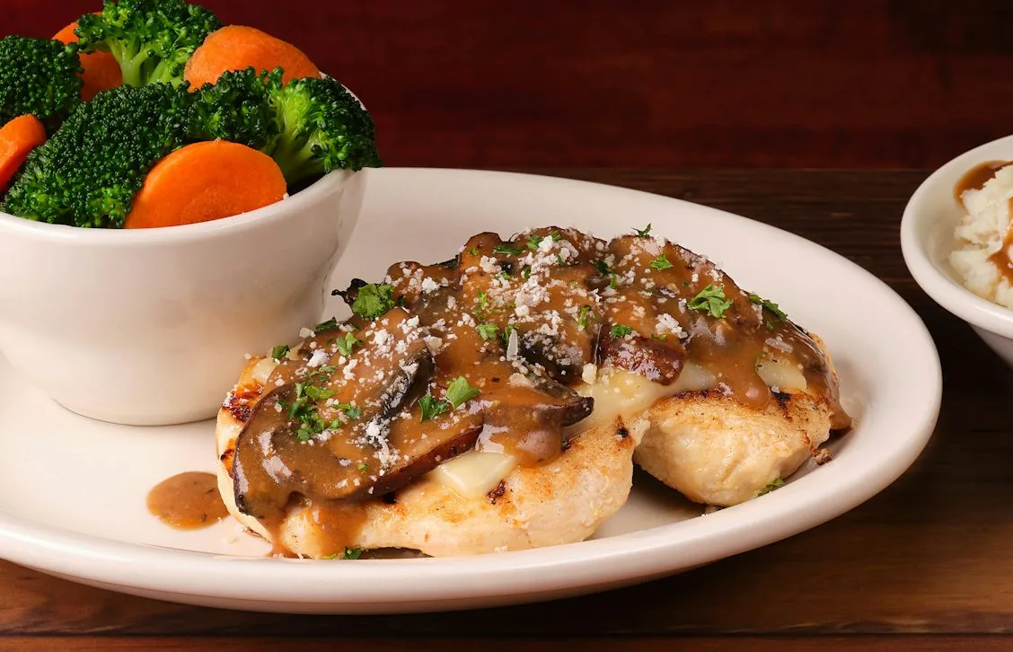 Photo of Portobello Mushroom Chicken.